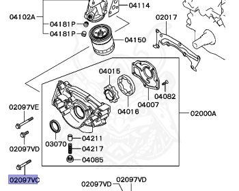 Mitsubishi - Diamante - F17A - 1996 - SRPM2 - 6G72