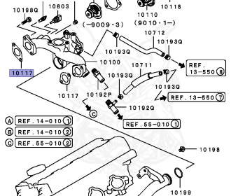 Mitsubishi - Diamante - F27A - 1990 - TRPM - 6G72