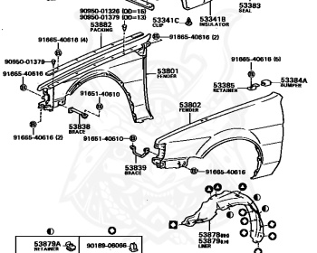 Genuine Corolla AE82 Exterior OEM parts supplied from Japan