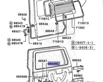 Mitsubishi - Pajero - L149G - 1990 - WRFX - 4D56