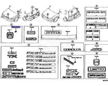 Toyota - Corolla - CE90 - 1990 - DX TYPE - 4-DOOR - Automatic - 1C
