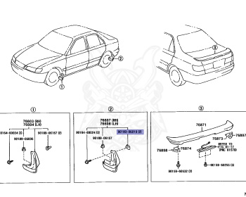 Toyota - Corona - AT211 - 1999 - PREMIO E TYPE - Manual - 7AFE