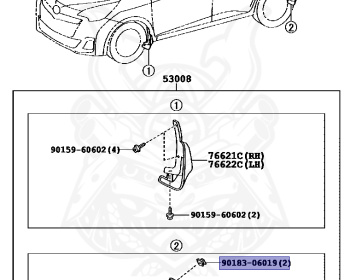 Toyota - Ractis - NSP122 - 2012 - X TYPE - Variator - 1NRFE