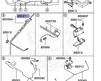 Mitsubishi - Galant - E84A - 1993 - PRXF - 6A12