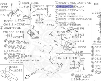 Nissan - Sunny - B12 - 1986 - DELUXE TYPE - WAGON(W) - 2 WHEEL DRIVE(2WD) - MANUAL TRANSMISSION(MT) - E15S