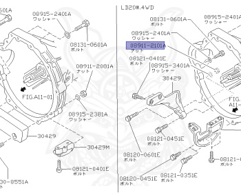 Nissan - Vanette - C22 - 1990 - Excel - 2 WHEEL DRIVE(2WD) - MANUAL TRANSMISSION(MT) - LD20T