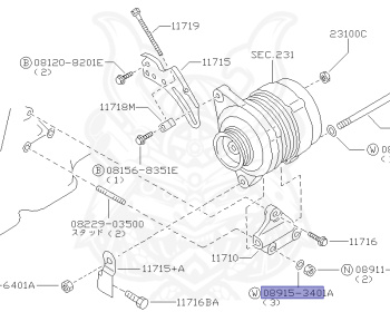 Nissan - Pulsar - N15 - 2000 - N1 - 3 DOOR HATCHBACK(3HB) - 2 WHEEL DRIVE(2WD) - MANUAL TRANSMISSION(MT) - SR16VE