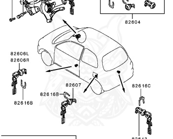 Mitsubishi - Minica - H36A - 1998 - MNJE - 4A30