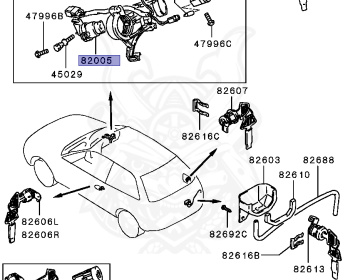 Mitsubishi - Mirage - CA4A - 1993 - MNHH - 4G92