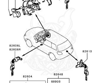 Mitsubishi - Airtrek - CU2W - 2004 - LYXFZ - 4G63