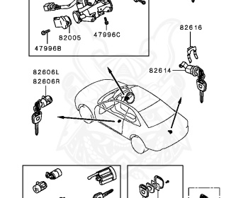 Mitsubishi - Mirage - CJ2A - 1995 - DRHM - 4G15