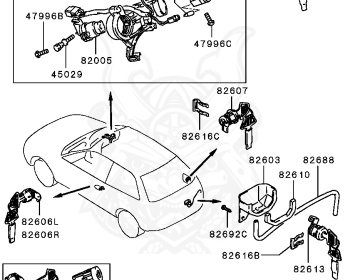 Mitsubishi - Mirage - CA4A - 1996 - MRHH - 4G92