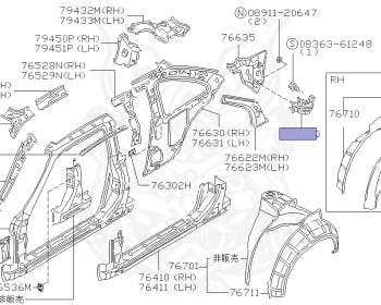 Nissan - Silvia - S14 - 1995 - KS - HARDTOP(K) - MANUAL TRANSMISSION(MT) - TWO WHEELS STEERING(2WS) - SR20DET