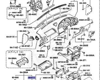 Mazda - Lantis - CBAEP - Jun-1993 - Right hand - KF-ZE
