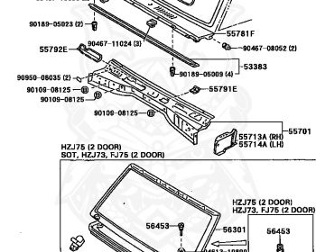 Toyota - Land Cruiser - LJ78G - 1991 - PRADO SX5 TYPE - WAGON - Manual - 2LTE