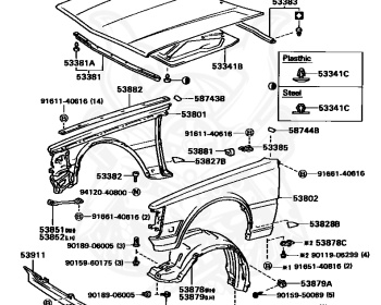 Toyota - Corona - CT141 - 1987 - STANDARD TYPE - SEDAN(4DOOR SEDAN) - Manual - 2C