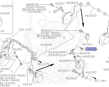 Nissan - Silvia - S14 - 1993 - JS - HARDTOP(K) - AUTOMATIC TRANSMISSION(AT) - TWO WHEELS STEERING(2WS) - SR20DE