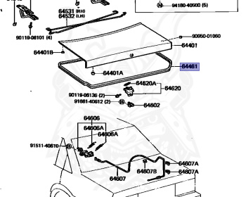 Toyota - Carina - SA60 - 1987 - SIDE GLASS - SEDAN - Manual - 1SU