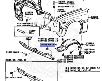 Toyota - Hilux - LN41 - 1987 - DLX TYPE - Manual - 2L
