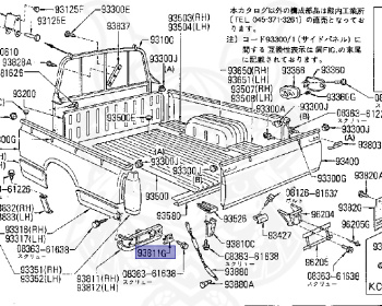 Nissan - Datsun - 720 - 1980 - DELUXE TYPE - DOUBLE CAB(WC) - 2 WHEEL DRIVE(2WD) - 4 SPEED T/M COLUMN SHIFT(R4) - J16S