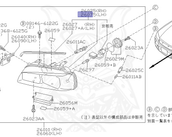Nissan - Skyline - R34 25GT - ENR34 - 2000 - 25GT - 4 DOOR SEDAN(4S) - AUTOMATIC-FLOOR SHIFT(AT.F4) - High cast, 2-link (IRS.2WD) - RB25DE