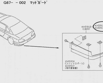 Nissan - Rear Side Protector RH