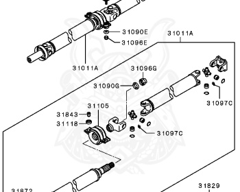 Mitsubishi - Delica - PA4W - 1996 - NSEUE7 - 4G64