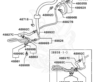 Mitsubishi - Delica Star Wagon - P35W - 1992 - HSNUT - 4D56