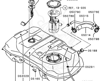 Mitsubishi - Outlander - CW6W - 2005 - XLHYZ1 - 6B31