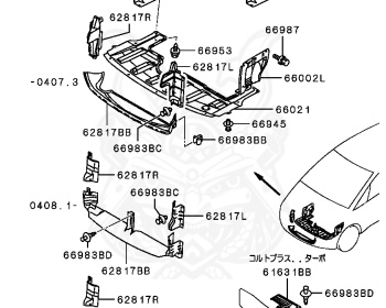 Mitsubishi - Colt Ralliart Version R - Z27AG - 2004 - XNGF5 - 4G15