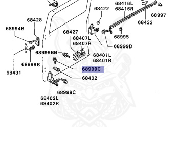 Mitsubishi - Minicab Van - U43V - 1993 - HLKXE - 4A30