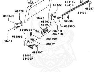 Mitsubishi - Minicab Van - U44V - 1997 - HLKUV1 - 4A30
