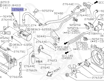 Nissan - Pulsar - N14 - 1992 - V1 - 3 DOOR HATCHBACK(3HB) - 2 WHEEL DRIVE(2WD) - MANUAL TRANSMISSION(MT) - GA13DS