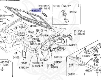 Nissan - Datsun - 720 - 1984 - DELUXE TYPE - CONVERTIBLE(CV) - 2 WHEEL DRIVE(2WD) - Column Manual 5th (R5) - SD23