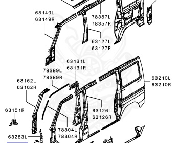 Mitsubishi - Minicab Van - U62V - 1998 - LNSA - 3G83