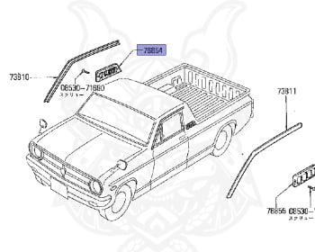 サニー Genuine Sunny B120 Exterior OEM parts supplied from Japan - Nengun