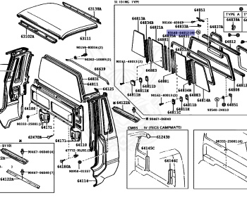 Toyota - LiteAce - CM55 - 1993 - DX TYPE - SUPER SINGLE JUST LOW (WITH CRANE) - Manual - 2C