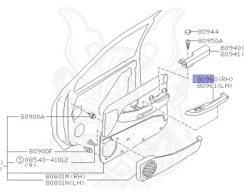 Nissan - Pathfinder - R50 - 1996 - LE GRADE - WAGON(W) - 4 WHEEL DRIVE(4WD) - AUTOMATIC TRANSMISSION(AT) - TD27TI