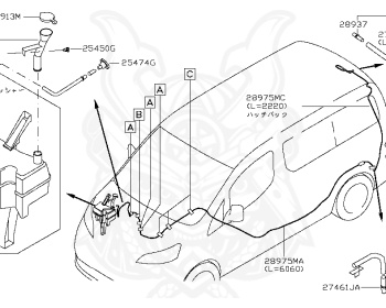 Nissan - e-NV200 - ME0 - 2014 - 2 ROW SEATS - 5 DOOR VAN(5D.VAN) - 2 WHEEL DRIVE(2WD) - REDUCTION GEAR(REDUCER) - EM57
