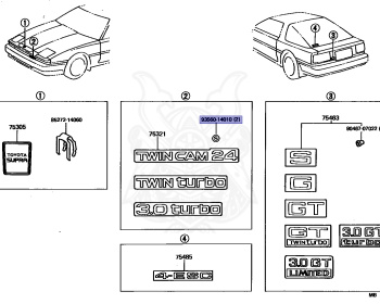 Toyota - Supra A70 MKIII - GA70 - 1988 - GT TURBO TYPE - LIFTBACK - Automatic - 1GGTEU