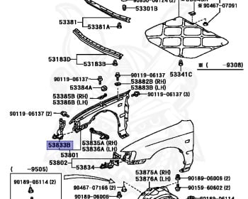 Toyota - Corolla - AE100 - 1995 - SE-L TYPE - 4-DOOR(SEDAN) - Automatic - 5AFE