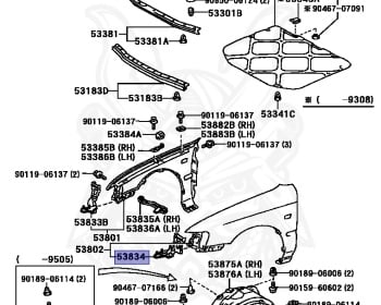 Toyota - Corolla - AE100 - 1995 - SE-L TYPE - 4-DOOR(SEDAN) - Automatic - 5AFE