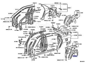 Toyota - Corolla - AE100 - 1991 - DX TYPE - 4-DOOR(SEDAN) - Automatic - 5AFE