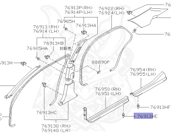 Nissan - Cedric/Gloria - Y33 - 1995 - BRO TYPE - HARDTOP(K) - 2 WHEEL DRIVE(2WD) - AUTOMATIC TRANSMISSION(AT) - IRS TYPE(IRS) - VQ30DET