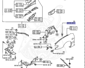 Mazda - MX-6 - GEEB - Nov-1991 - Right hand - KF-ZE