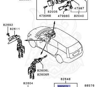 Mitsubishi - Grandis - NA4W - 2004 - LRGY - 4G69