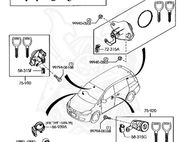 Mazda - Premacy - CR3W - Dec-2004 - Right hand - L3-VE