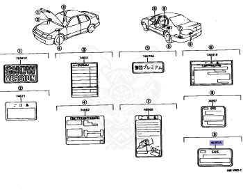 Toyota - Aristo - JZS147 - 1991 - 3.0V TYPE - 2JZGTE