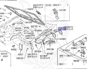 Nissan - Datsun - 720 - 1981 - DELUXE TYPE - CONVERTIBLE(CV) - 2 WHEEL DRIVE(2WD) - 4 SPEED T/M COLUMN SHIFT(R4) - J16S