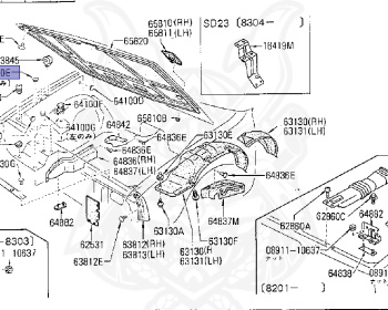 Nissan - Datsun - 720 - 1981 - DELUXE TYPE - DOUBLE CAB(WC) - 4 WHEEL DRIVE(4WD) - 5 SPEED MANUAL TRANS(F5) - L18S